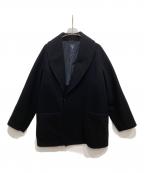 ORCIVALオーシバル）の古着「ライトモッサ ショールカラージャケット」｜ブラック