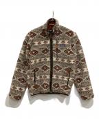 Patagoniaパタゴニア）の古着「総柄 クラシック レトロX フリース カーディガン」｜グレー