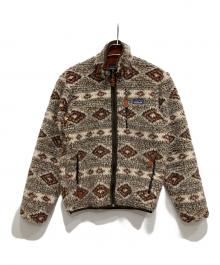 Patagonia（パタゴニア）の古着「総柄 クラシック レトロX フリース カーディガン」｜グレー