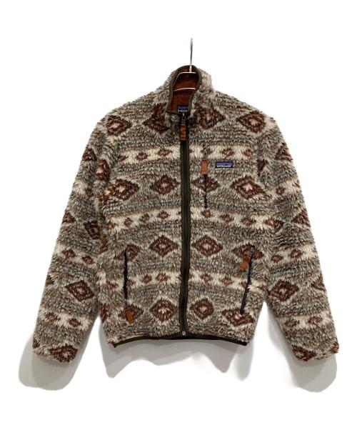 Patagonia（パタゴニア）Patagonia (パタゴニア) 総柄 クラシック レトロX フリース カーディガン グレー サイズ:XSの古着・服飾アイテム
