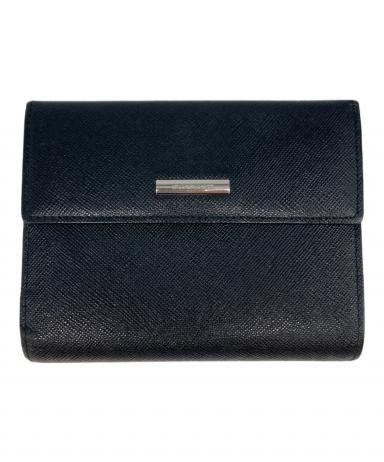 中古・古着通販】BURBERRY (バーバリー) 3つ折り財布 ブラック