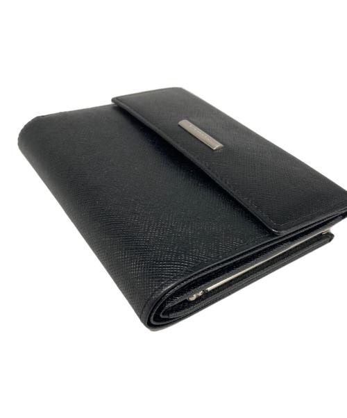 BURBERRY（バーバリー）BURBERRY (バーバリー) 3つ折り財布 ブラックの古着・服飾アイテム