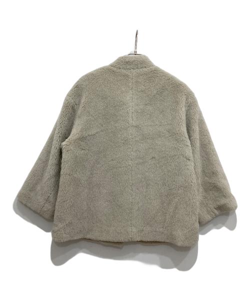 UNITED ARROWS TOKYO（ユナイテッドアローズトウキョウ）UNITED ARROWS TOKYO (ユナイテッドアローズトウキョウ) フェイクファー ミドル コート アイボリー サイズ:38の古着・服飾アイテム