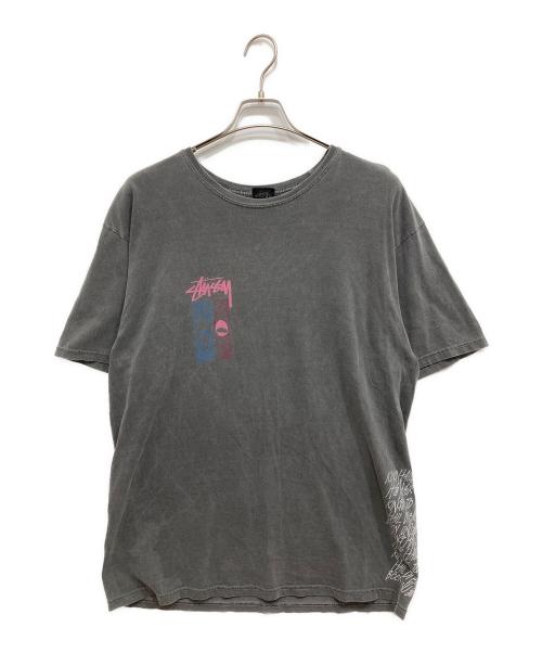 stussy（ステューシー）stussy (ステューシー) プリントTシャツ グレー サイズ:Lの古着・服飾アイテム