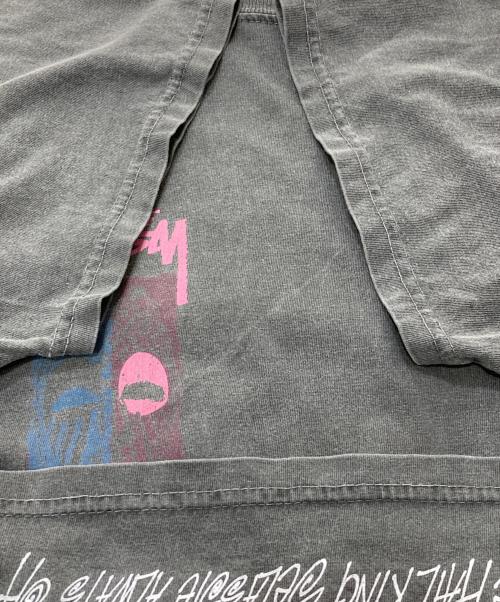 stussy（ステューシー）stussy (ステューシー) プリントTシャツ グレー サイズ:Lの古着・服飾アイテム