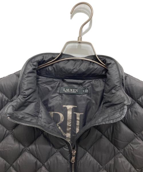 LAUREN RALPH LAUREN（ローレンラルフローレン）LAUREN RALPH LAUREN (ローレンラルフローレン) ダイヤキルトダウンジャケット ブラック サイズ:Mの古着・服飾アイテム