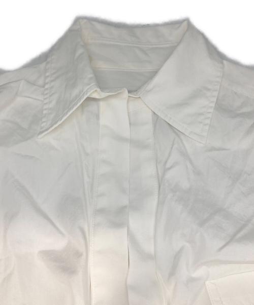 ticca（ティッカ）TICCA (ティッカ) レースパフスリーブシャツワンピース ホワイト サイズ:FREEの古着・服飾アイテム