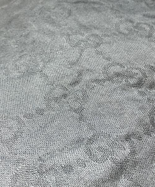 GUCCI（グッチ）GUCCI (グッチ) シルク混ストール グレーの古着・服飾アイテム