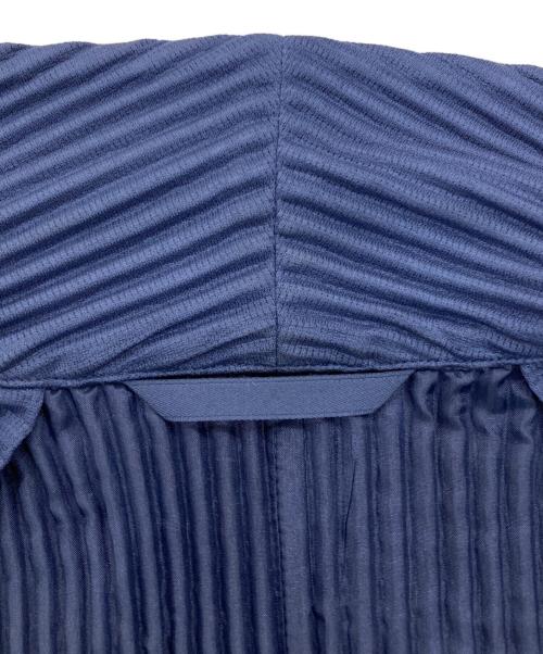 HOMME PLISSE ISSEY MIYAKE（オム プリッセ イッセイ ミヤケ）HOMME PLISSE ISSEY MIYAKE (オム プリッセ イッセイ ミヤケ) TAILORED PLEATS プリーツ テーラードジャケット ブルー サイズ:2の古着・服飾アイテム