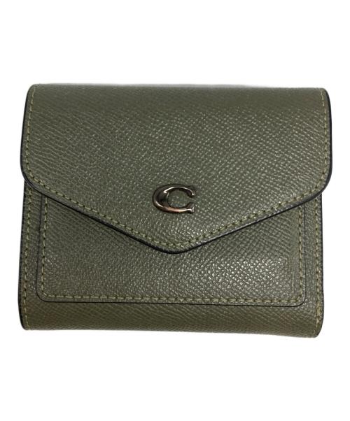 COACH（コーチ）COACH (コーチ) 3つ折り財布 カーキの古着・服飾アイテム