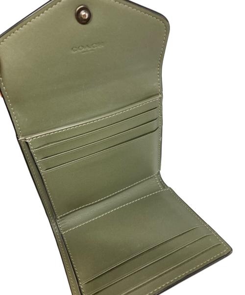 COACH（コーチ）COACH (コーチ) 3つ折り財布 カーキの古着・服飾アイテム