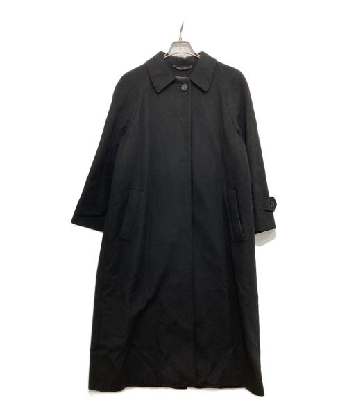 Aquascutum（アクアスキュータム）Aquascutum (アクアスキュータム) ステンカラーコート ブラック サイズ:M54の古着・服飾アイテム