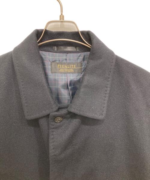 PIUALITE（ピウアライト）piualite (ピウアライト) ステンカラーコート ブラック サイズ:Lの古着・服飾アイテム