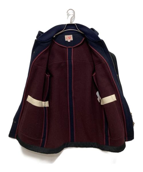 LACOSTE LIVE（ラコステライブ）LACOSTE LIVE (ラコステライブ) ロゴ刺繍ダッフルコート ネイビー サイズ:50の古着・服飾アイテム