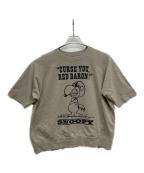 TOYS MCCOY×PEANUTSトイズマッコイ×ピーナッツ）の古着「半袖スウェット」｜ベージュ