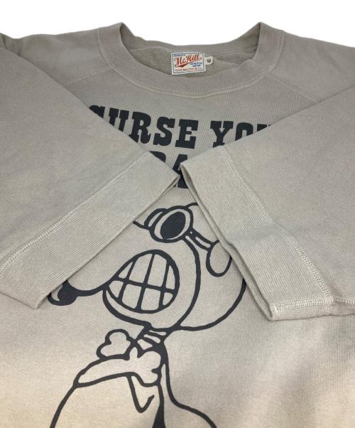 TOYS MCCOY（トイズマッコイ）TOYS MCCOY (トイズマッコイ) PEANUTS (ピーナッツ) 半袖スウェット ベージュ サイズ:42の古着・服飾アイテム