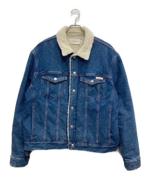 Calvin Klein Jeans（カルバンクラインジーンズ）Calvin Klein Jeans (カルバンクラインジーンズ) REGULAR SHERPA DENIM JACKET インディゴ サイズ:Mの古着・服飾アイテム