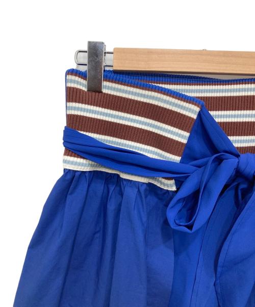 MARNI（マルニ）MARNI (マルニ) 巻きスカート ブルー サイズ:38の古着・服飾アイテム