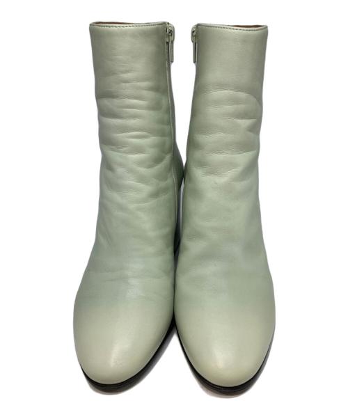 DRIES VAN NOTEN（ドリスヴァンノッテン）DRIES VAN NOTEN (ドリスヴァンノッテン) レザーブーツ 黄緑 サイズ:36の古着・服飾アイテム