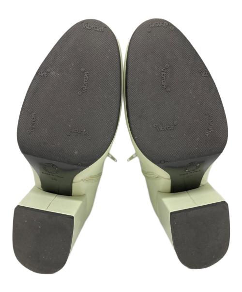 DRIES VAN NOTEN（ドリスヴァンノッテン）DRIES VAN NOTEN (ドリスヴァンノッテン) レザーブーツ 黄緑 サイズ:36の古着・服飾アイテム