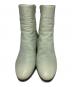 DRIES VAN NOTEN (ドリスヴァンノッテン) レザーブーツ 黄緑 サイズ:36：5000円
