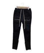 DANKE SCHONダンケ シェーン）の古着「STRETCH TC BLACK FLAP PANTS」｜ブラック