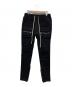 Danke schon（ダンケ シェーン）の古着「STRETCH TC BLACK FLAP PANTS」｜ブラック