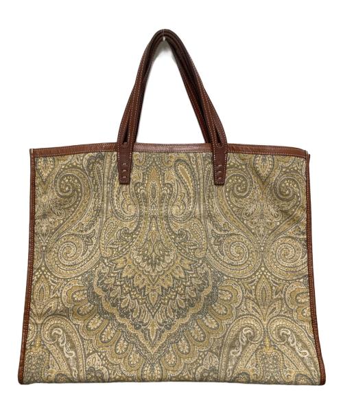 AVACATION（アヴァケーション）AVACATION (アヴァケーション) ペイズリートートバッグ ブラウンの古着・服飾アイテム