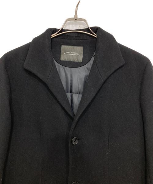 nano・universe（ナノ・ユニバース）nano・universe (ナノ・ユニバース) メルトンコート ブラック サイズ:Lの古着・服飾アイテム