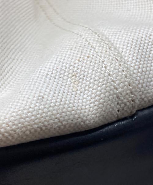 BALENCIAGA（バレンシアガ）BALENCIAGA (バレンシアガ) ネイビーカバスSキャンバストートバッグ ベージュの古着・服飾アイテム