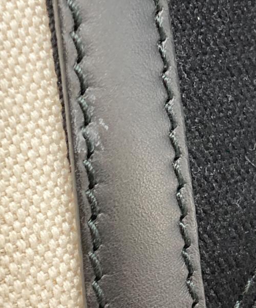 BALENCIAGA（バレンシアガ）BALENCIAGA (バレンシアガ) ネイビーカバスSキャンバストートバッグ ベージュの古着・服飾アイテム