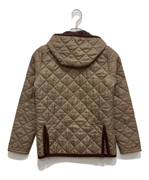 LAVENHAM（ラベンハム）LAVENHAM (ラベンハム) キルティングジャケット ベージュ×ブラウン サイズ:36の古着・服飾アイテム