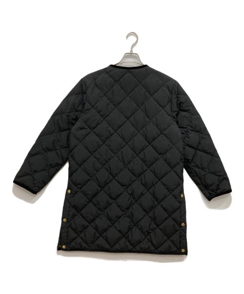 TAION（タイオン）TAION (タイオン) NOLLEY'S (ノーリーズ) ノーカラーダイヤキルトダウンコート ブラック サイズ:Fの古着・服飾アイテム