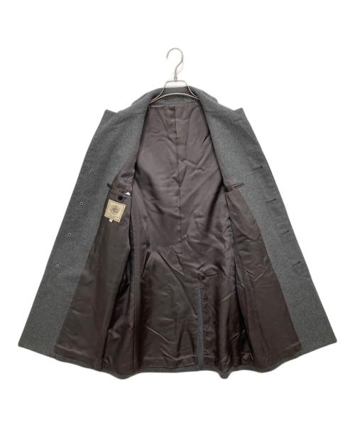 J.PRESS（ジェイプレス）J.PRESS (ジェイプレス) カシミヤブレンドウールステンカラーコート グレー サイズ:Mの古着・服飾アイテム