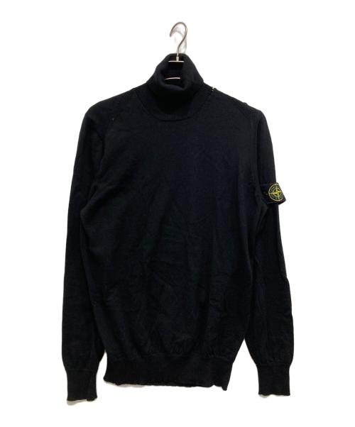 STONE ISLAND（ストーンアイランド）STONE ISLAND (ストーンアイランド) タートルネックニット ブラック サイズ:XLの古着・服飾アイテム