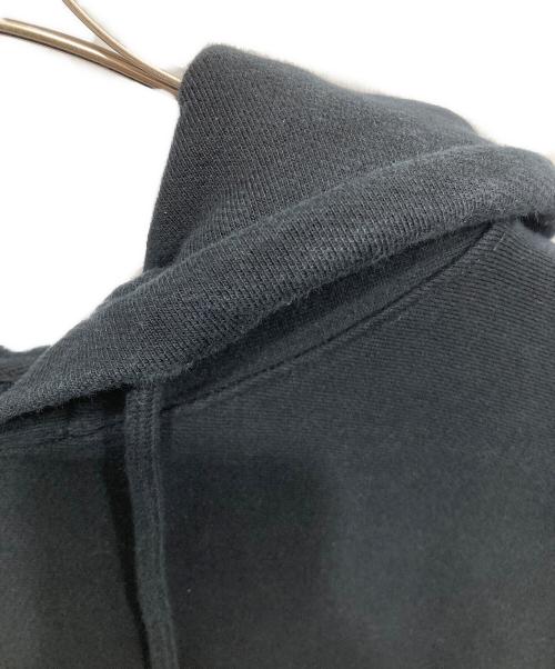 HERON PRESTON（ヘロンプレストン）HERON PRESTON (ヘロンプレストン) リブロゴプルオーバーパーカー ブラック サイズ:Mの古着・服飾アイテム