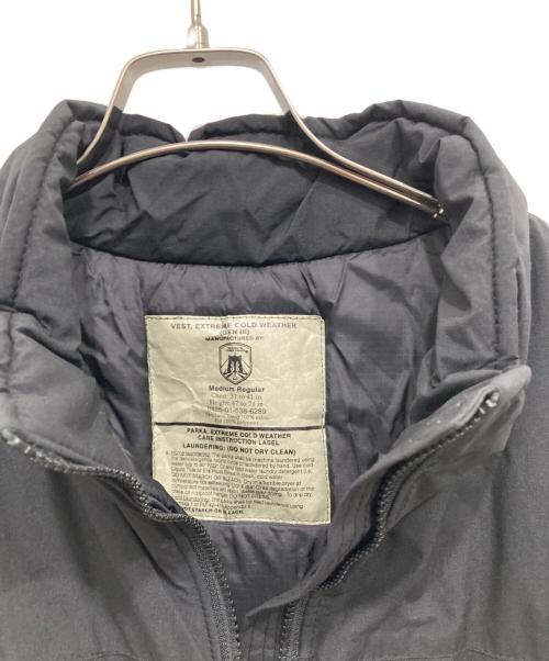 US ARMY（ユーエスアーミー）US ARMY (ユーエスアーミー) GENⅢ 中綿ミリタリーベスト ブラック サイズ:-の古着・服飾アイテム