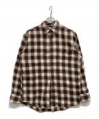 J.CREWジェイクルー）の古着「オンブレチェックシャツ」｜ブラウン