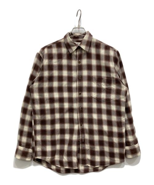 J.CREW（ジェイクルー）J.CREW (ジェイクルー) オンブレチェックシャツ ブラウン サイズ:Sの古着・服飾アイテム