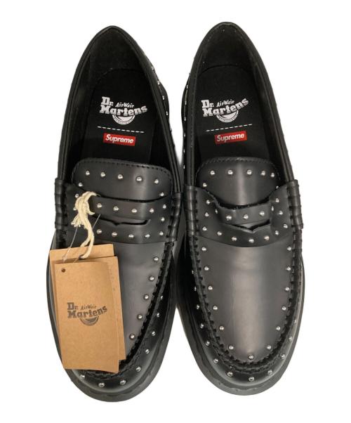 Dr.Martens（ドクターマーチン）Dr.Martens (ドクターマーチン) SUPREME (シュプリーム) Studded Penton Loafer ブラック サイズ:EU42(UK8) 未使用品の古着・服飾アイテム