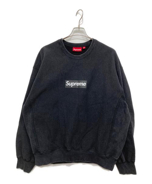SUPREME（シュプリーム）Supreme (シュプリーム) Washed Box Logo Crewneck ブラック サイズ:XLの古着・服飾アイテム