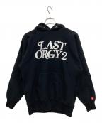 HUMAN MADE×UNDERCOVERヒューマンメイド×アンダーカバー）の古着「PIZZA HOODIE LAST ORGY 2」｜ブラック