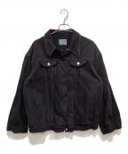 Ameriアメリ）の古着「OVER SIZE DENIM JACKET」｜ブラック