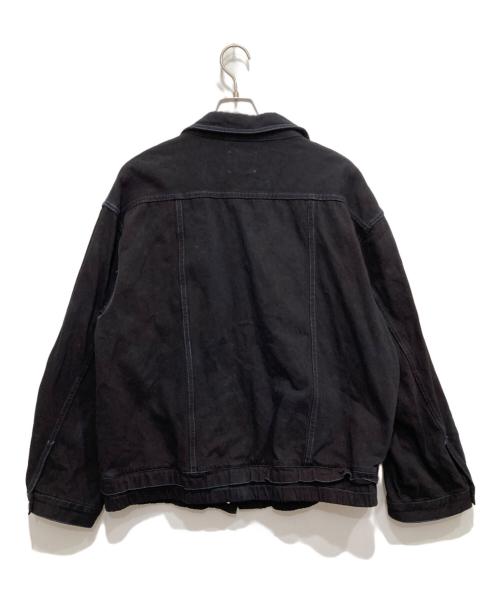 Ameri（アメリ）Ameri (アメリ) OVER SIZE DENIM JACKET ブラック サイズ:Mの古着・服飾アイテム