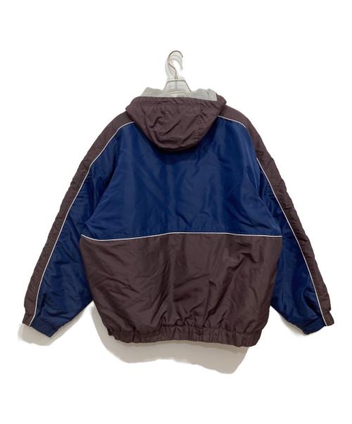 NIKE（ナイキ）NIKE (ナイキ) 90’sナイロン中綿ジャケット ネイビー×ブラウン サイズ:XXLの古着・服飾アイテム