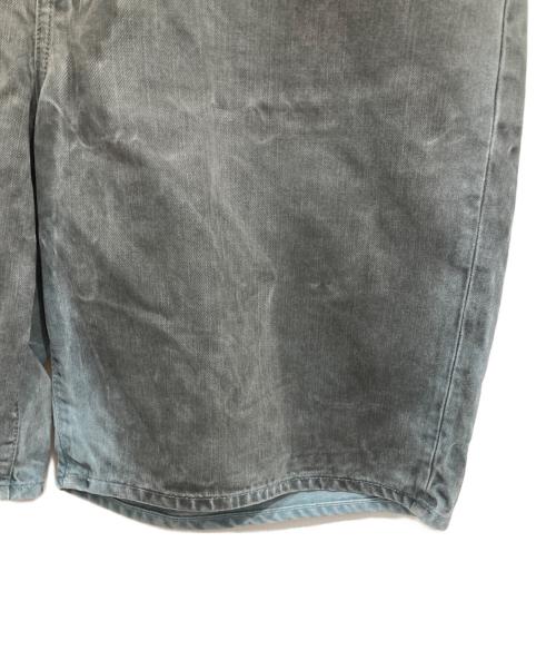 stussy（ステューシー）stussy (ステューシー) Spray Dye Big Ol' Short ブルー×グレー サイズ:38の古着・服飾アイテム