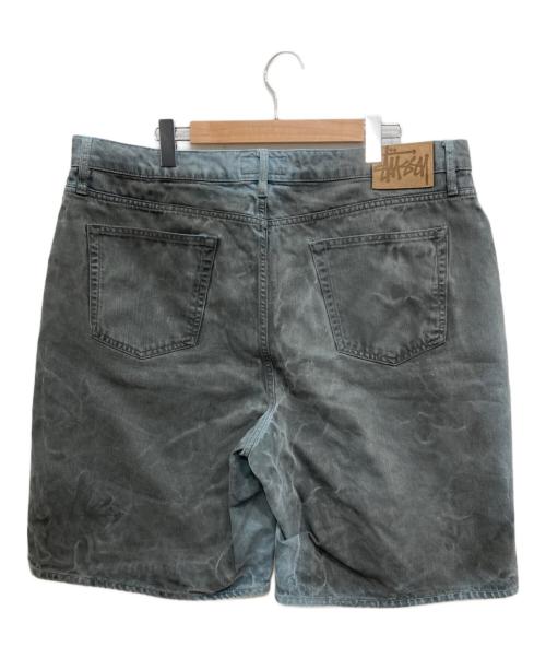 stussy（ステューシー）stussy (ステューシー) Spray Dye Big Ol' Short ブルー×グレー サイズ:38の古着・服飾アイテム