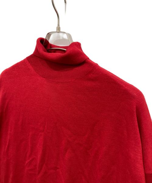 JOURNAL STANDARD relume（ジャーナルスタンダード レリューム）JOURNAL STANDARD relume (ジャーナルスタンダード レリューム) BiellaYarnワイドタートルネック レッド サイズ:Fの古着・服飾アイテム