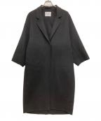 evernavyエバーネイビー）の古着「リバーロングコクーンコート」｜ブラック