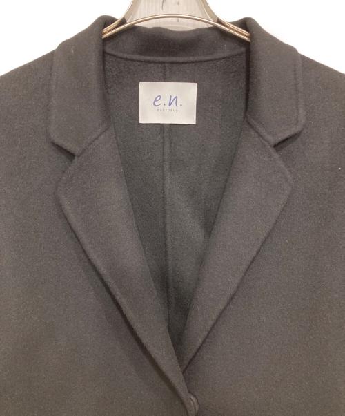 evernavy（エバーネイビー）evernavy (エバーネイビー) リバーロングコクーンコート ブラック サイズ:Mの古着・服飾アイテム